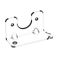 Fixings And Brackets - 5617707012 Holder Actuator Exhaust Duct [Electrolux Aeg]